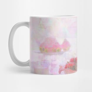 Strawberries & Cream Still Life Impressionist Painting Mug